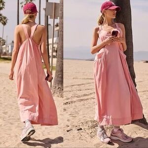 Daily Practice by Anthropologie Island Sleeveless Maxi Dress Pink Size Large